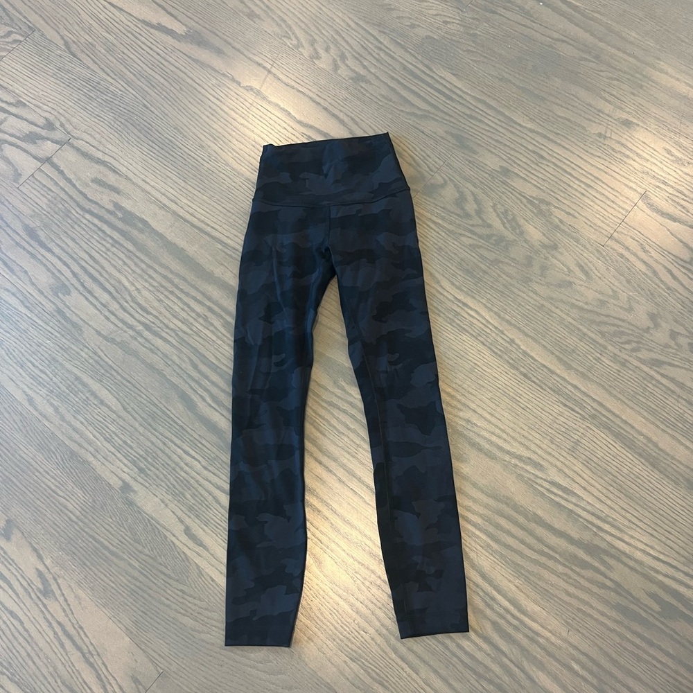 Lululemon Wunder Train Camouflage Leggings 25 inch